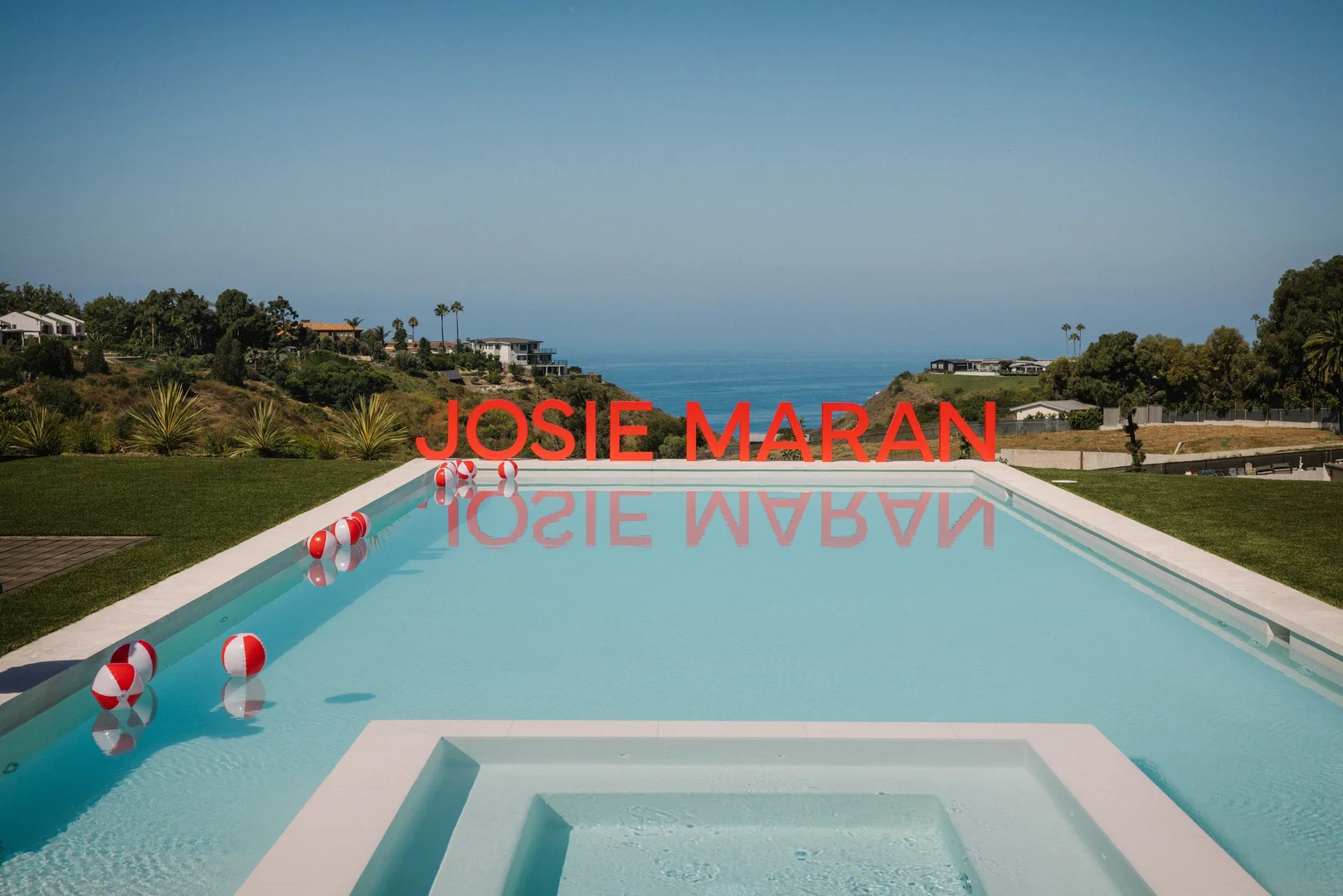 Pool letters — Josie Maran California Collection