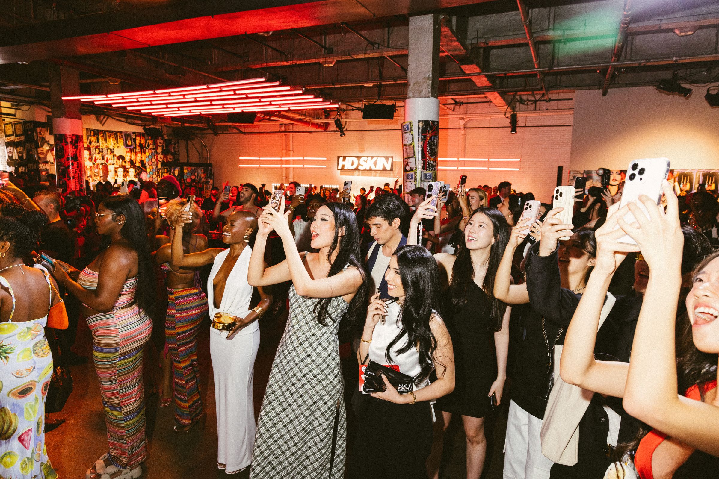 Crowd at Make Up For Ever's 40th anniversary celebration in New York